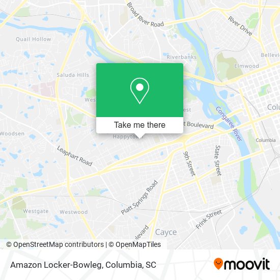 Mapa de Amazon Locker-Bowleg