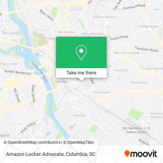 Amazon Locker-Advocate map