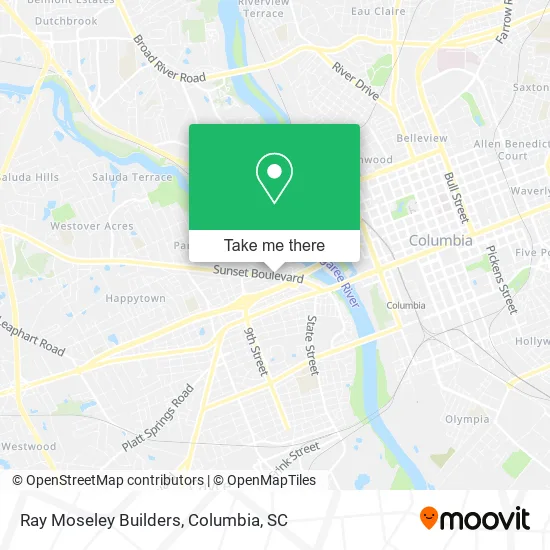 Ray Moseley Builders map