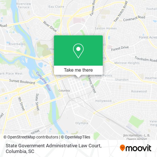 State Government Administrative Law Court map