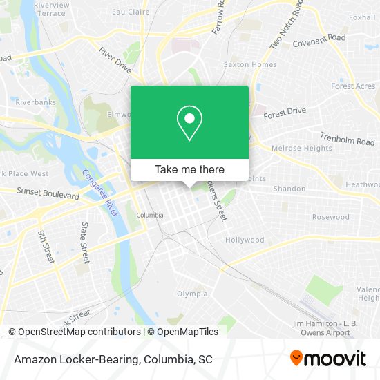 Amazon Locker-Bearing map