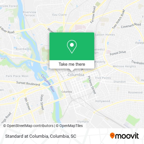 Standard at Columbia map
