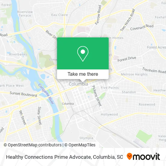 Healthy Connections Prime Advocate map