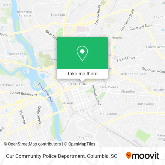 Our Community Police Department map