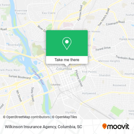 Mapa de Wilkinson Insurance Agency