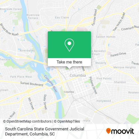South Carolina State Government Judicial Department map