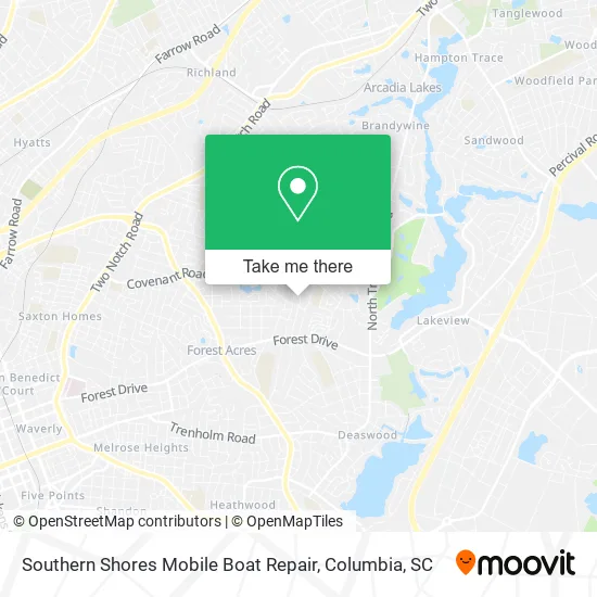 Southern Shores Mobile Boat Repair map