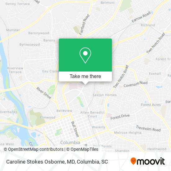 Mapa de Caroline Stokes Osborne, MD