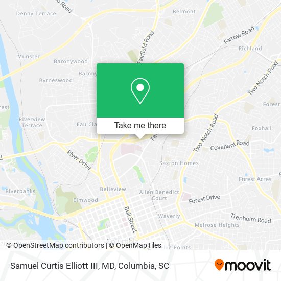 Samuel Curtis Elliott III, MD map