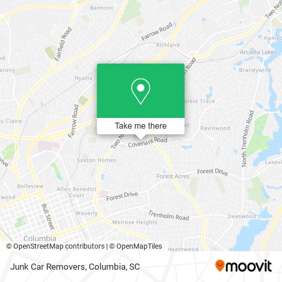 Mapa de Junk Car Removers