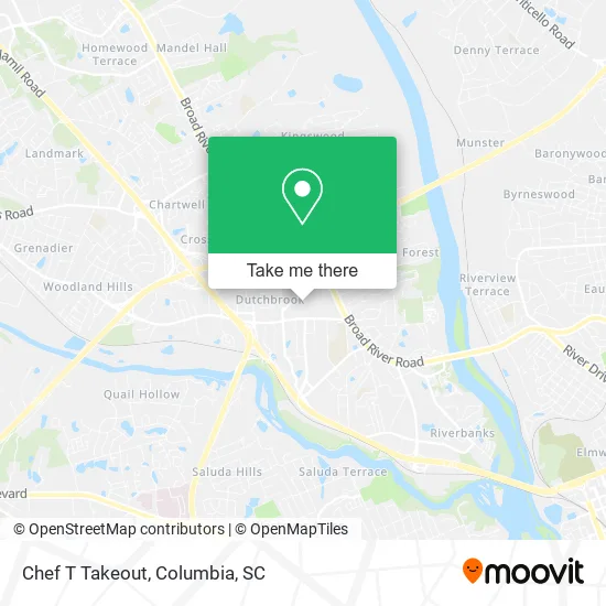 Chef T Takeout map