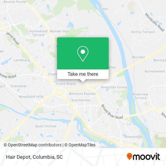 Hair Depot map