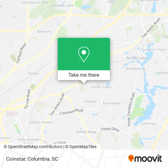 Coinstar map