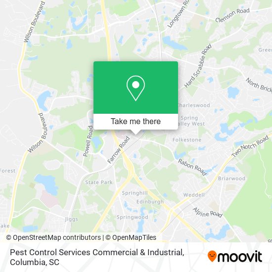 Pest Control Services Commercial & Industrial map