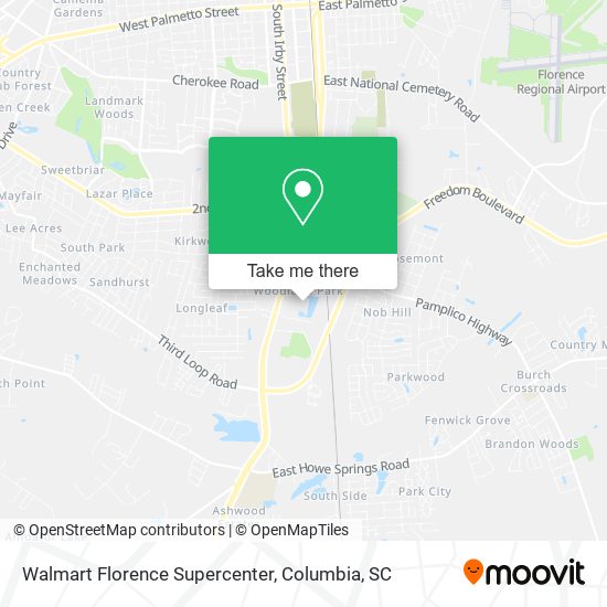 Walmart Florence Supercenter map