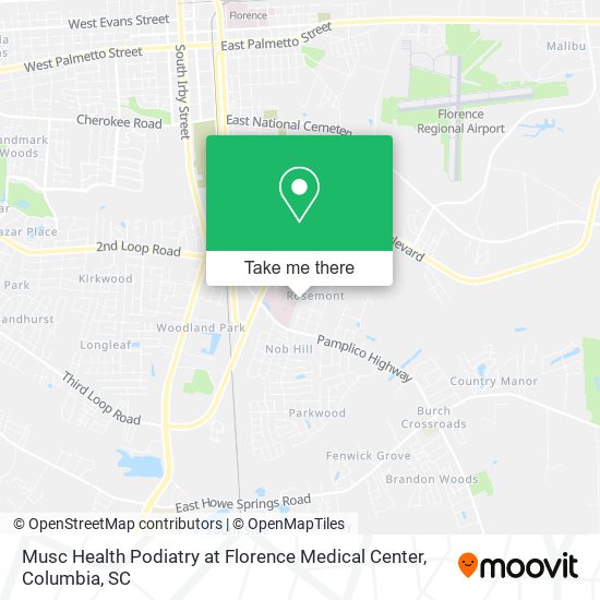 Musc Health Podiatry at Florence Medical Center map