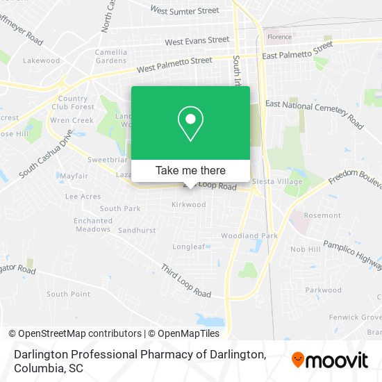 Darlington Professional Pharmacy of Darlington map