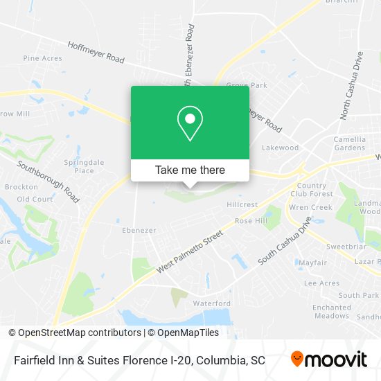 Fairfield Inn & Suites Florence I-20 map