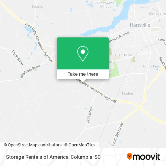 Storage Rentals of America map