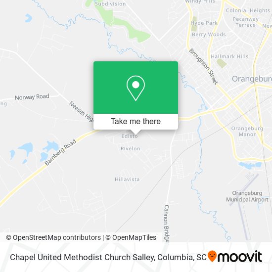 Chapel United Methodist Church Salley map