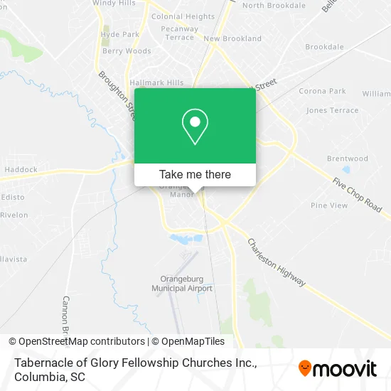 Tabernacle of Glory Fellowship Churches Inc. map