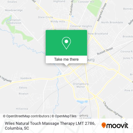 Wiles Natural Touch Massage Therapy LMT 2786 map