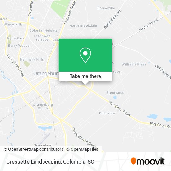 Gressette Landscaping map