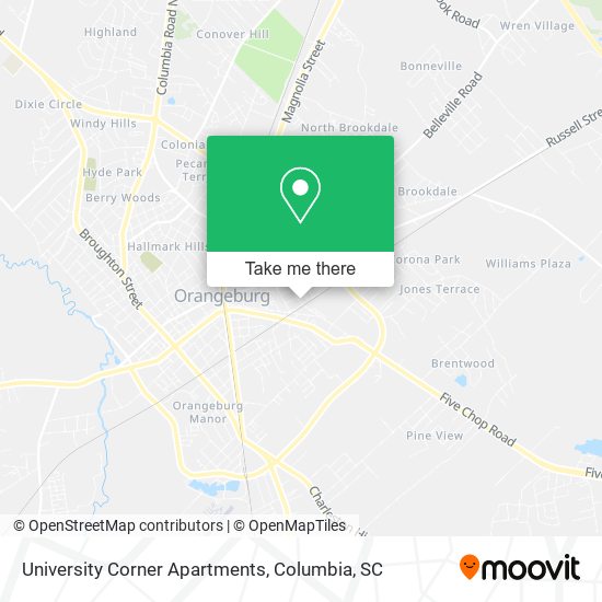 Mapa de University Corner Apartments