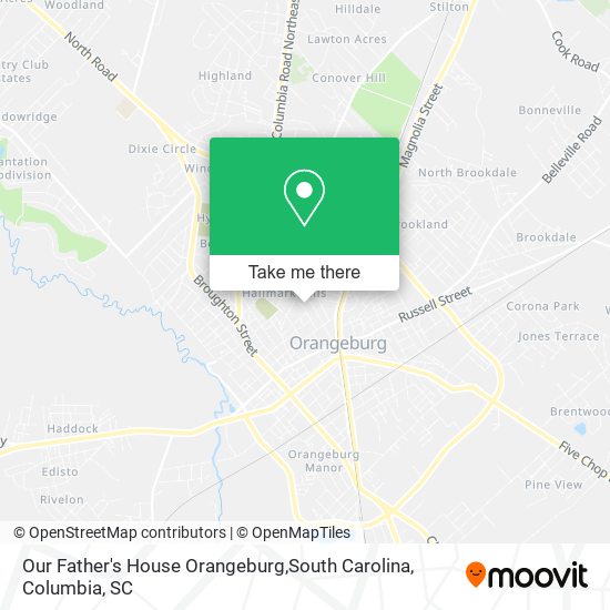 Our Father's House Orangeburg,South Carolina map