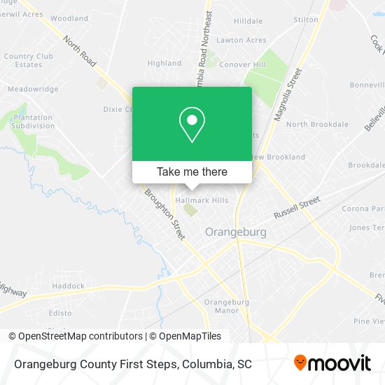 Mapa de Orangeburg County First Steps