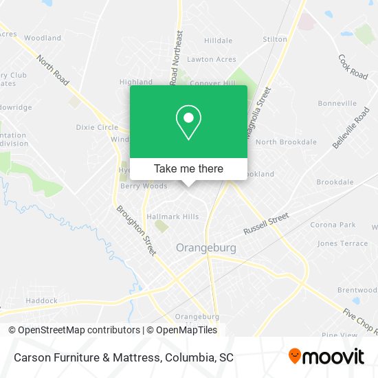 Carson Furniture & Mattress map