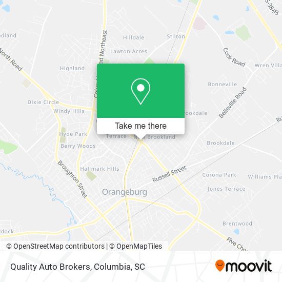 Quality Auto Brokers map