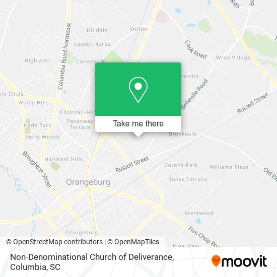 Non-Denominational Church of Deliverance map