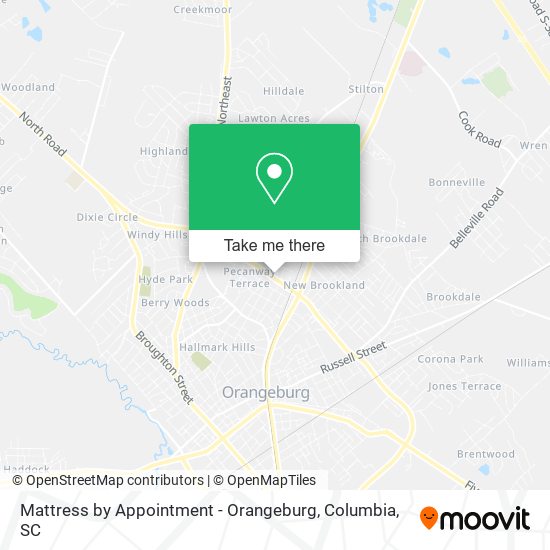 Mattress by Appointment - Orangeburg map