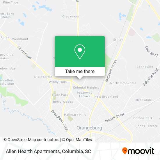 Allen Hearth Apartments map