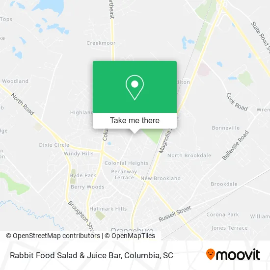 Mapa de Rabbit Food Salad & Juice Bar