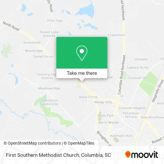 Mapa de First Southern Methodist Church