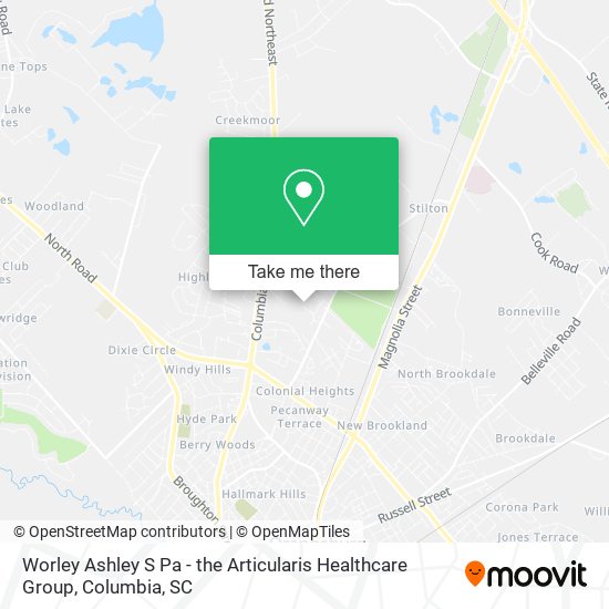 Worley Ashley S Pa - the Articularis Healthcare Group map