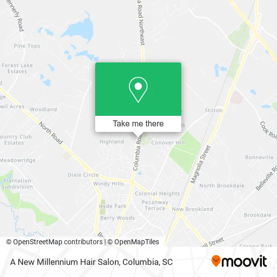 A New Millennium Hair Salon map