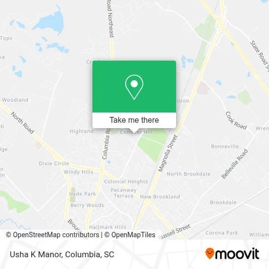 Usha K Manor map