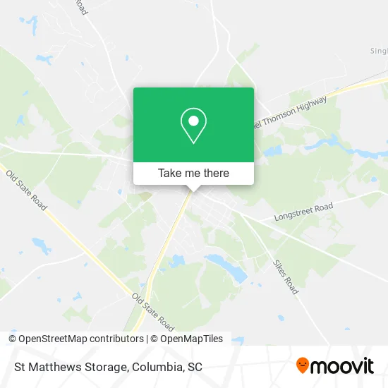 St Matthews Storage map