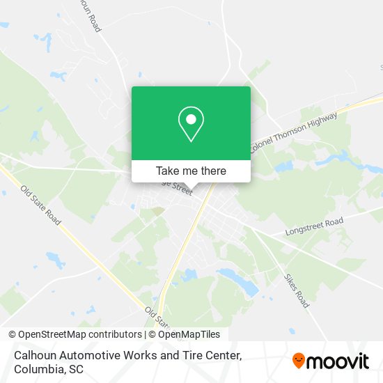 Calhoun Automotive Works and Tire Center map