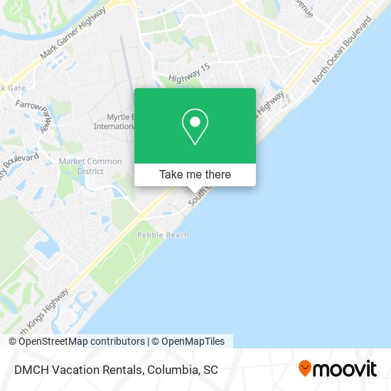 DMCH Vacation Rentals map