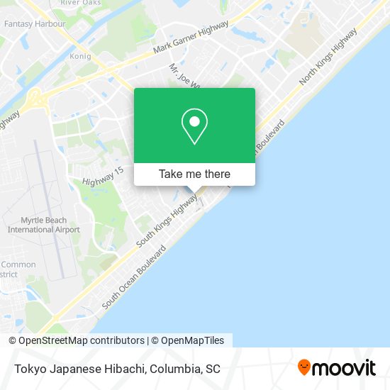 Tokyo Japanese Hibachi map