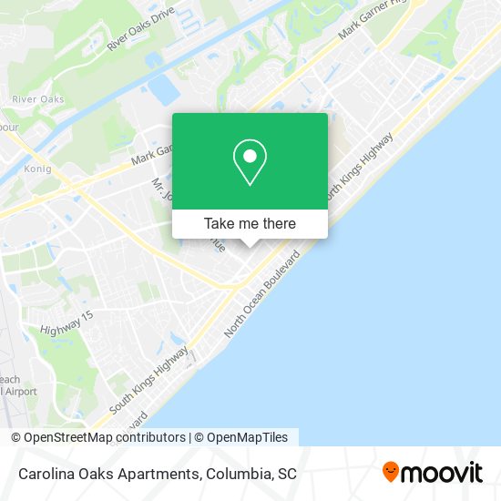 Carolina Oaks Apartments map