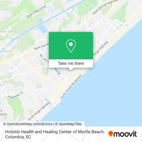 Holistic Health and Healing Center of Myrtle Beach map