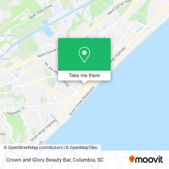 Crown and Glory Beauty Bar map