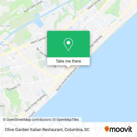 Mapa de Olive Garden Italian Restaurant