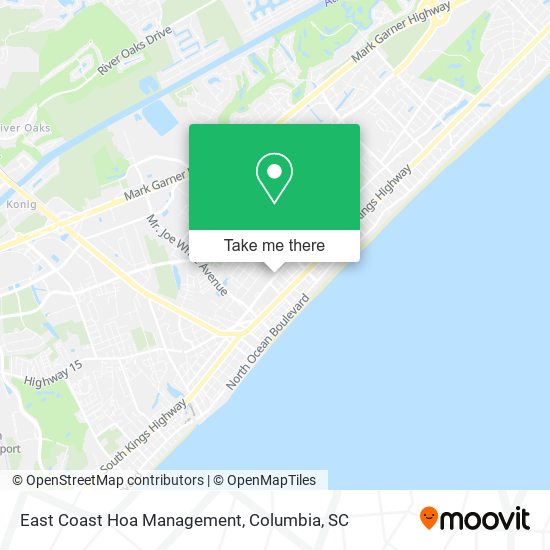 East Coast Hoa Management map