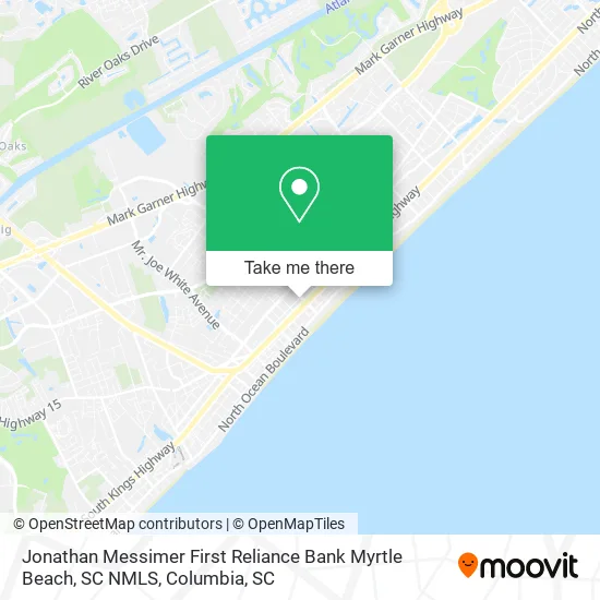 Jonathan Messimer First Reliance Bank Myrtle Beach, SC NMLS map